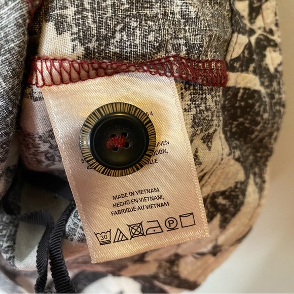 Anthropologie HD in Paris Laurel Tank Linen Cotton Size 12 - Picture 6 of 8